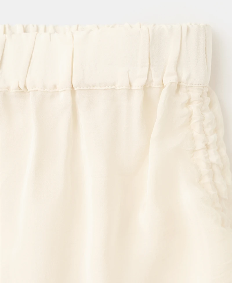 Selection Mango Women's Semi-Sheer Ruched Shorts