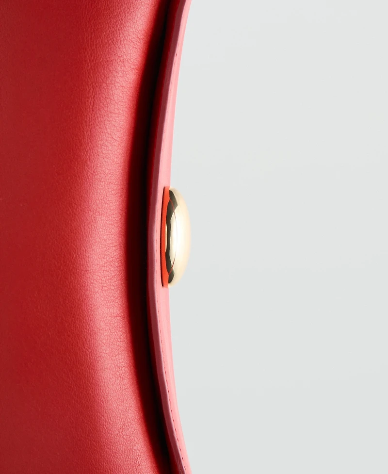 Selection Mango Women's Metal Detail Leather Shoulder Bag