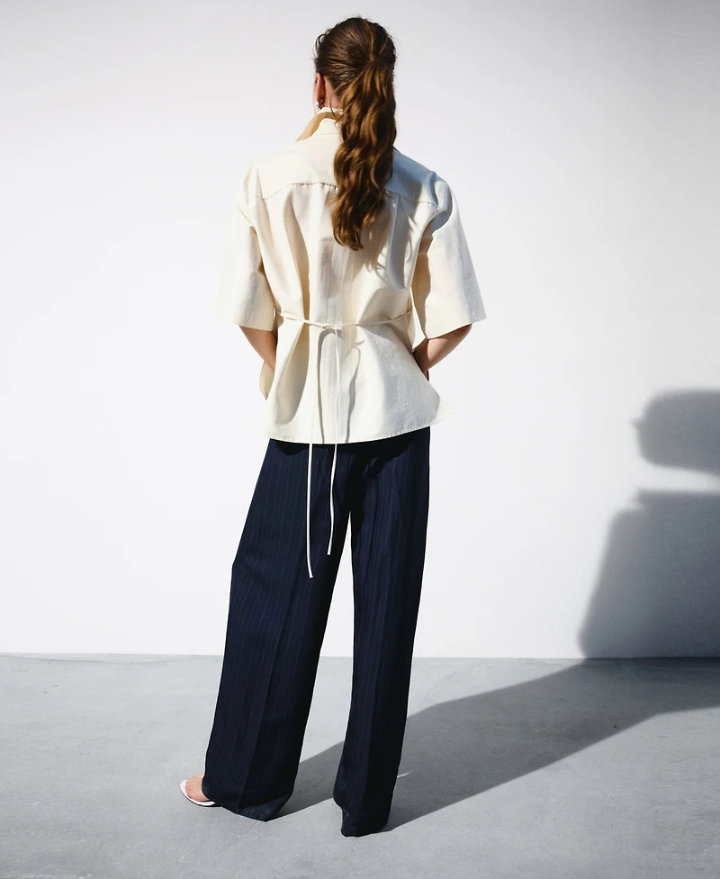 Selection Mango Women's Pinstripe Suit Pants