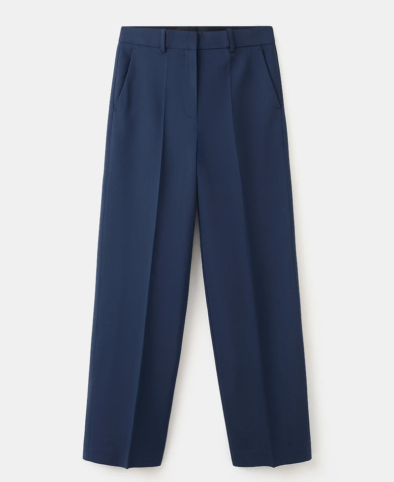 Selection Mango Women's Straight Low-Rise Suit Pants