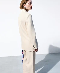 Selection Mango Women's Straight-Fit Suit Blazer