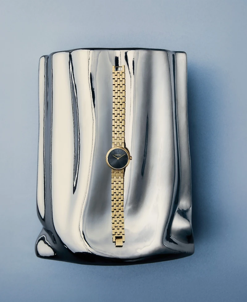 Calvin Klein Women's Forme Gold Tone Stainless Steel Bracelet Watch, 26mm