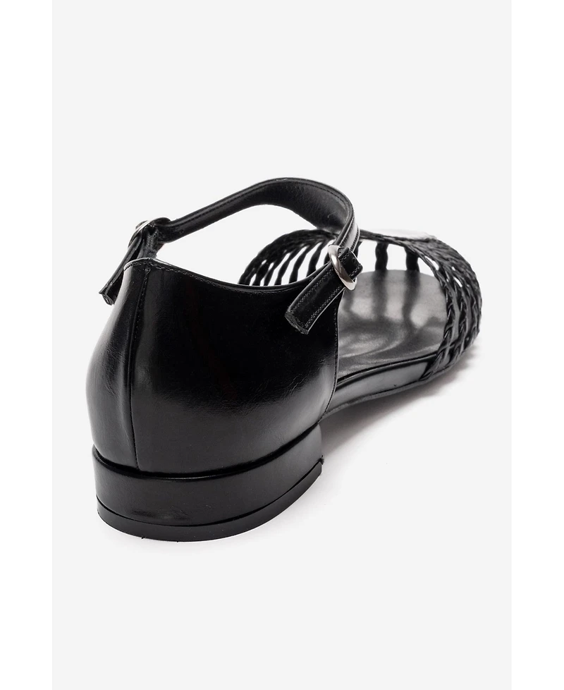 Prologue Shoes Women's Onos Woven T Strap Sandal