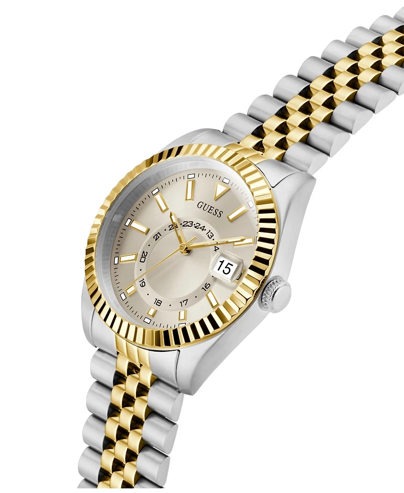 Guess Men's Two-Tone Stainles Steel Multi-Function Watch, 42mm
