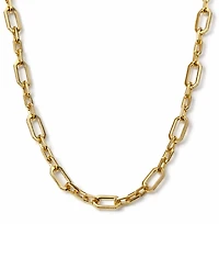 And Now This Gold Plated Cable Chain Necklace 16" + 2" Extender