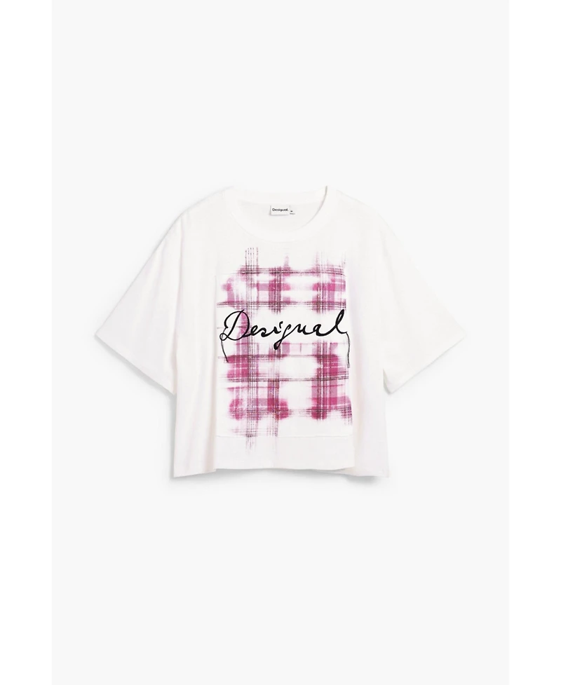 Desigual Women's Checked Logo T-Shirt