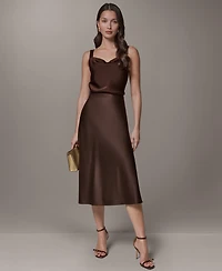 Donna Karan New York Petite A-Line Midi Skirt