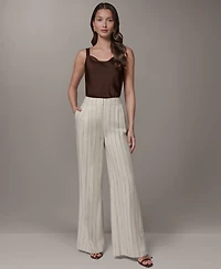 Donna Karan New York Petite High-Rise Wide-Leg Pants