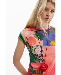 Desigual Women's Printed fitted dress