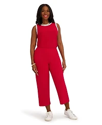 Kasper Women's High-Rise Pull-On Wide-Leg Cropped Pants