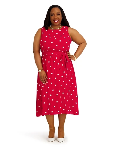 Kasper Women's Crewneck Sleeveless Dress