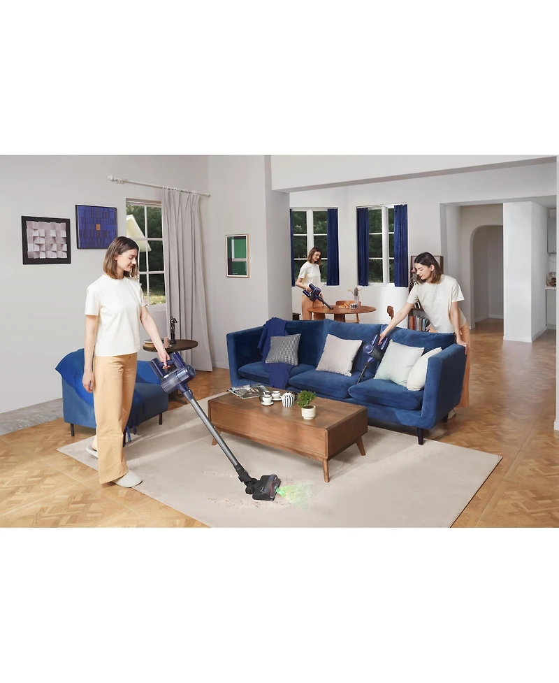 Tineco Pure One S50 Cordless Stick Vacuum with Hepa Filtration, ZeroTangle Brush, and Led Headlight