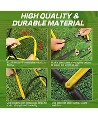 Happy Jump Agility Ladder 12 Rung 20 Ft Speed Training Ladder Drill Sports Workout Equipment for Football Soccer Footwork Exercise