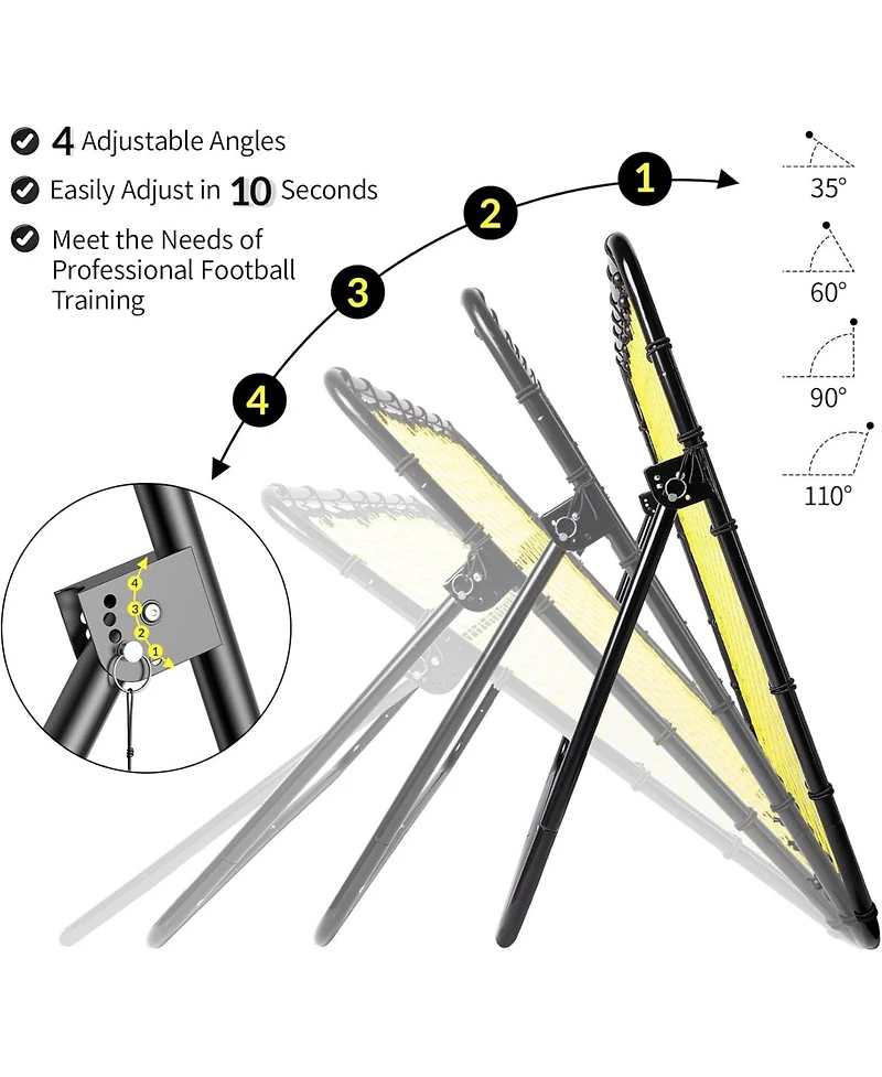 Happy Jump Portable Soccer Rebounder Net for Kids Soccer Training Practice