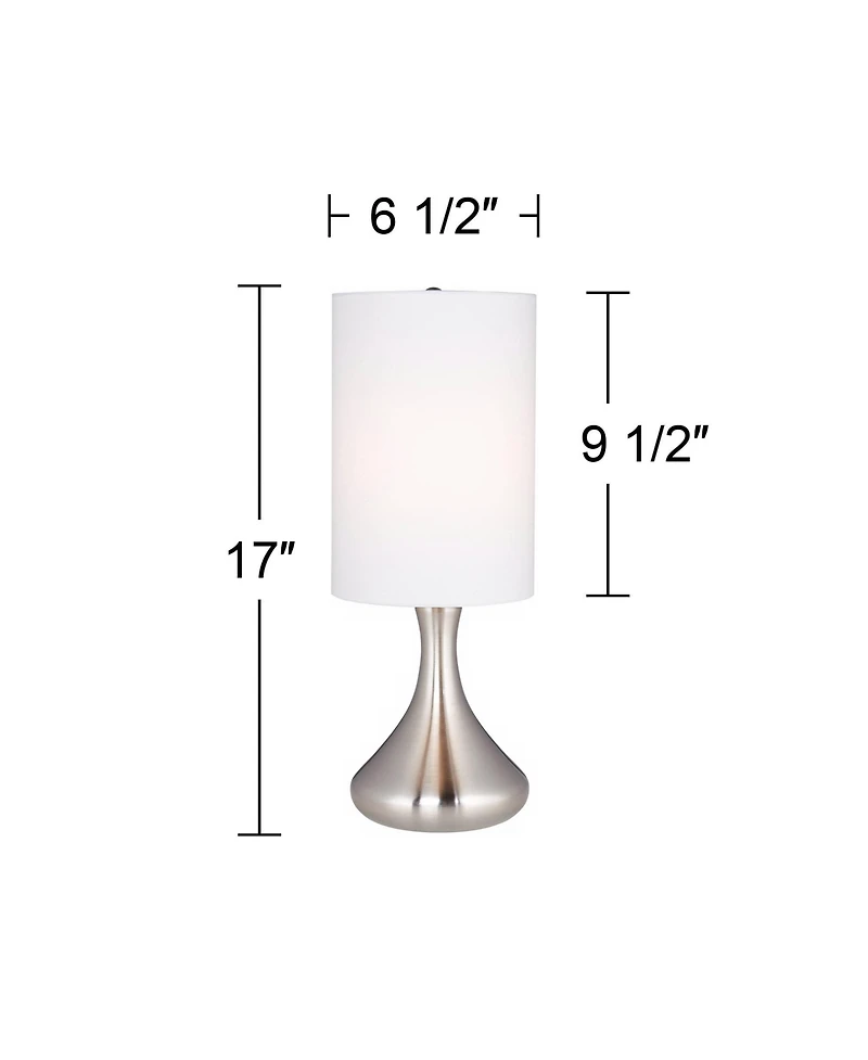 360 Lighting Melmore Mid-Century Modern Accent Table Lamps, Set of 2, 17" High