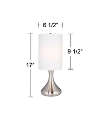 360 Lighting Melmore Mid-Century Modern Accent Table Lamps, Set of 2, 17" High