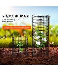 Sugift Plant Protector, 6 Pack, Chicken Wire Cages for Outdoor Plants, 12.6" Dia
