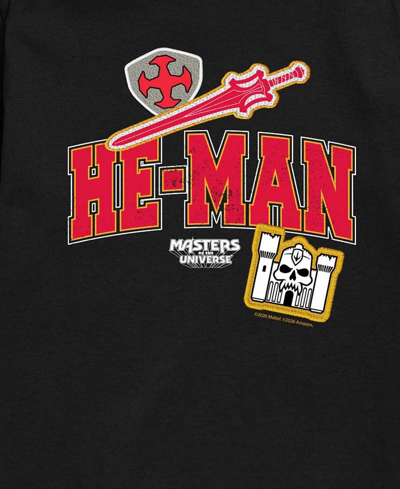 Hybrid Boys' 8-20 Masters of the Universe He-Man Colligiate Short-Sleeve Graphic T-Shirt
