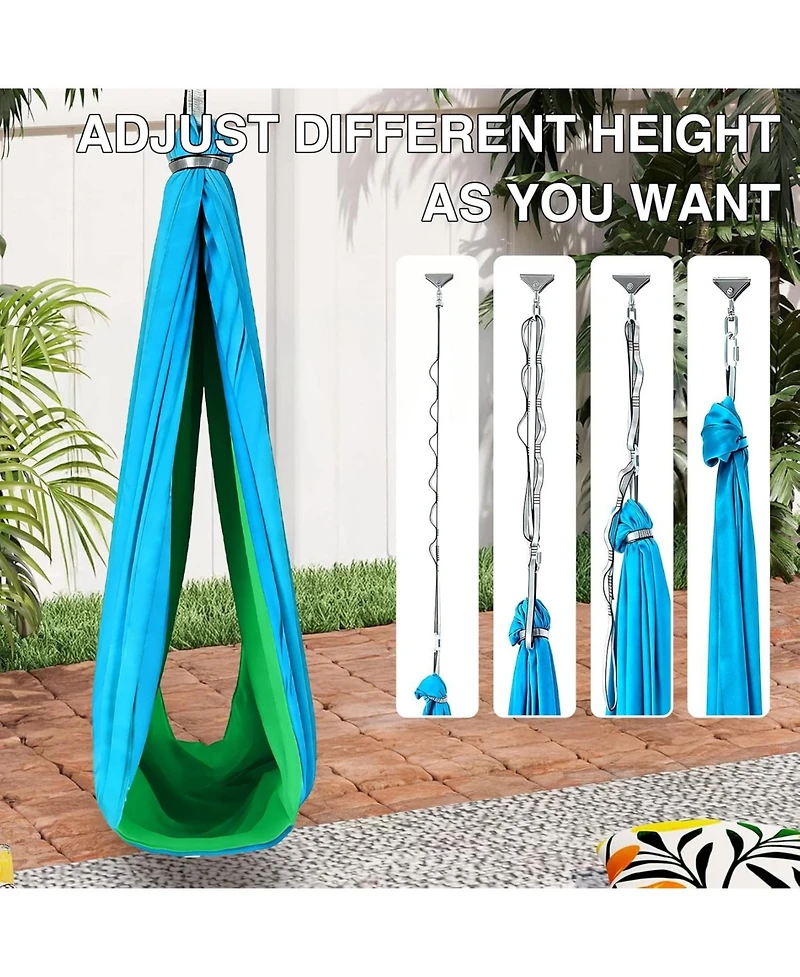 gaomon Sensory Swing for Kids Indoor Outdoor, Calming Cocoon Therapy Swing