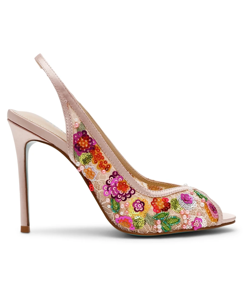 Betsey Johnson Women's Gerri Slingback Evening Sandals