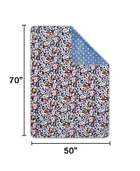 Hunter Designer Reversible Plush Throws, 50" x 70"