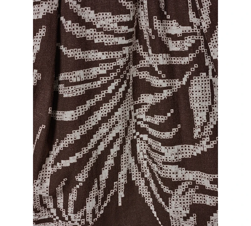 Donna Karan New York Women's Printed Square Neck Midi Dress