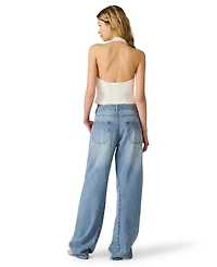 Steve Madden Women's Cropped Scoop Neck Vest