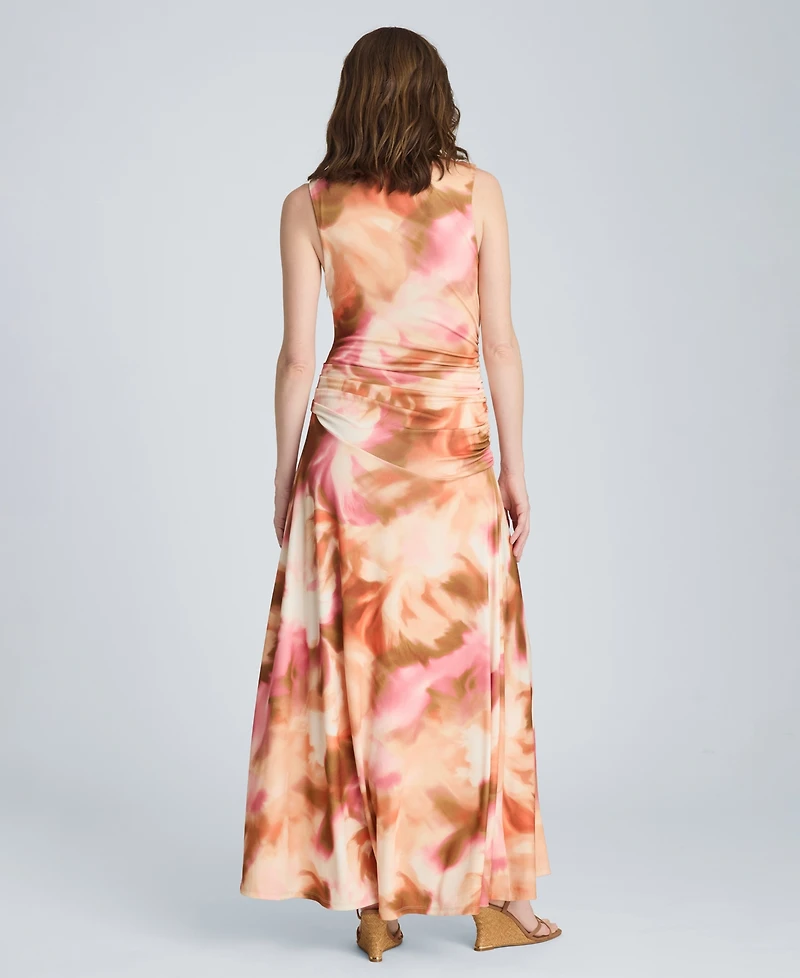 Kenneth Cole Women's Printed Sleeveless Maxi Dress