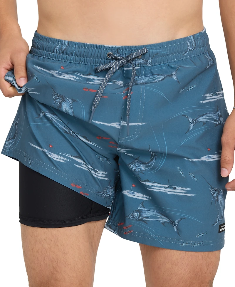 Quiksilver Waterman Men's Mix Pack Floral Swim Trunks