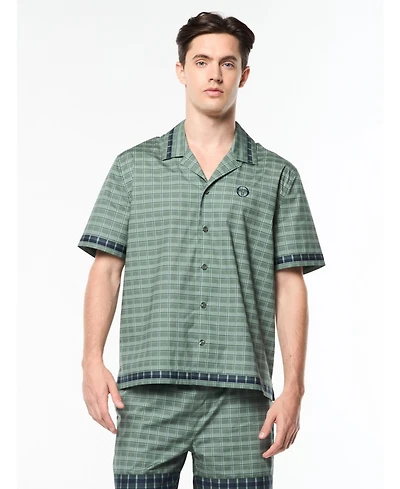 Sergio Tacchini Men's Quadretto Cabana Shirt