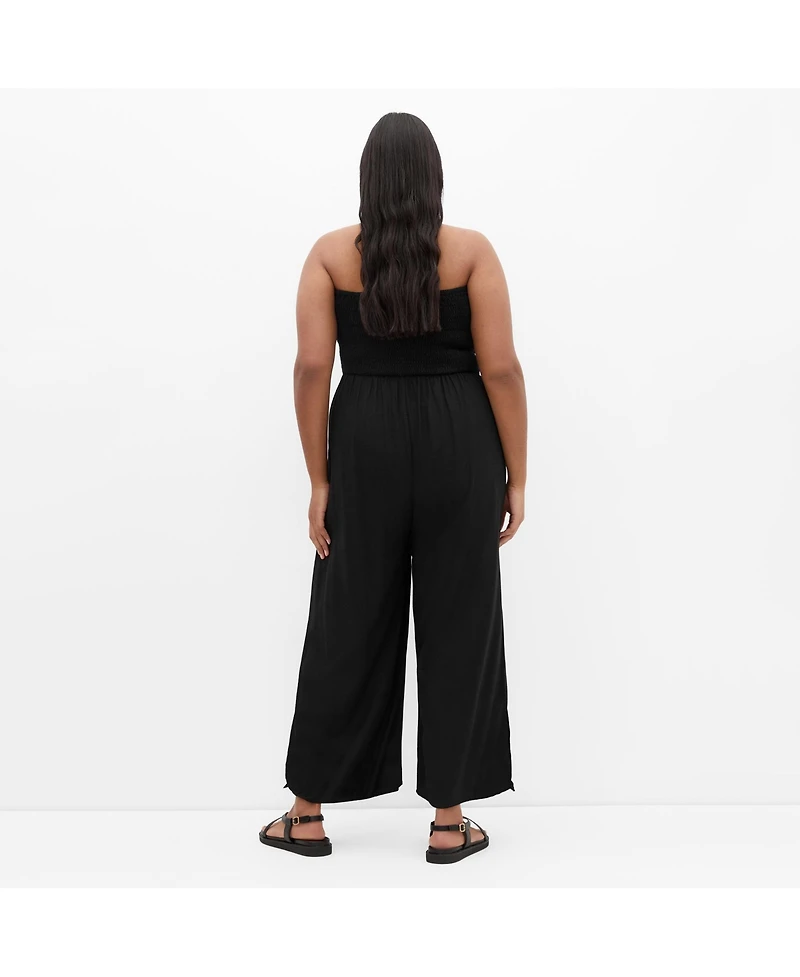 City Chic Women's Ally Strapless Jumpsuit