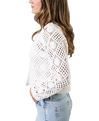 Central Park West Women's Violete Crochet Cardigan