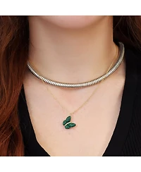 The Lovery Tubogas Collar Necklace Sterling Silver