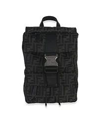 Pre-Owned Fendi Black Zucca Canvas Small Fendiness Crossbody Bag