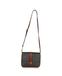 Pre-Owned Saint Laurent Brown Canvas Le Monogramme Small Sac Besace Shoulder Bag