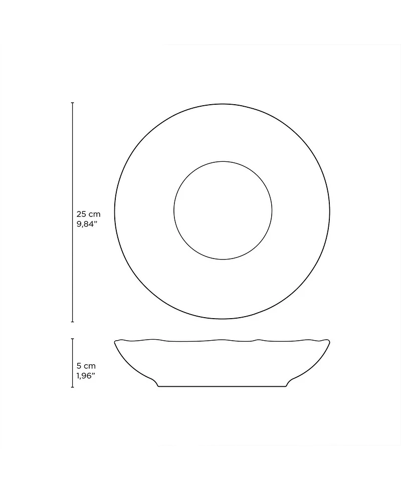 Porto Brasil Stoneware Pasta Bowls, Set of 6