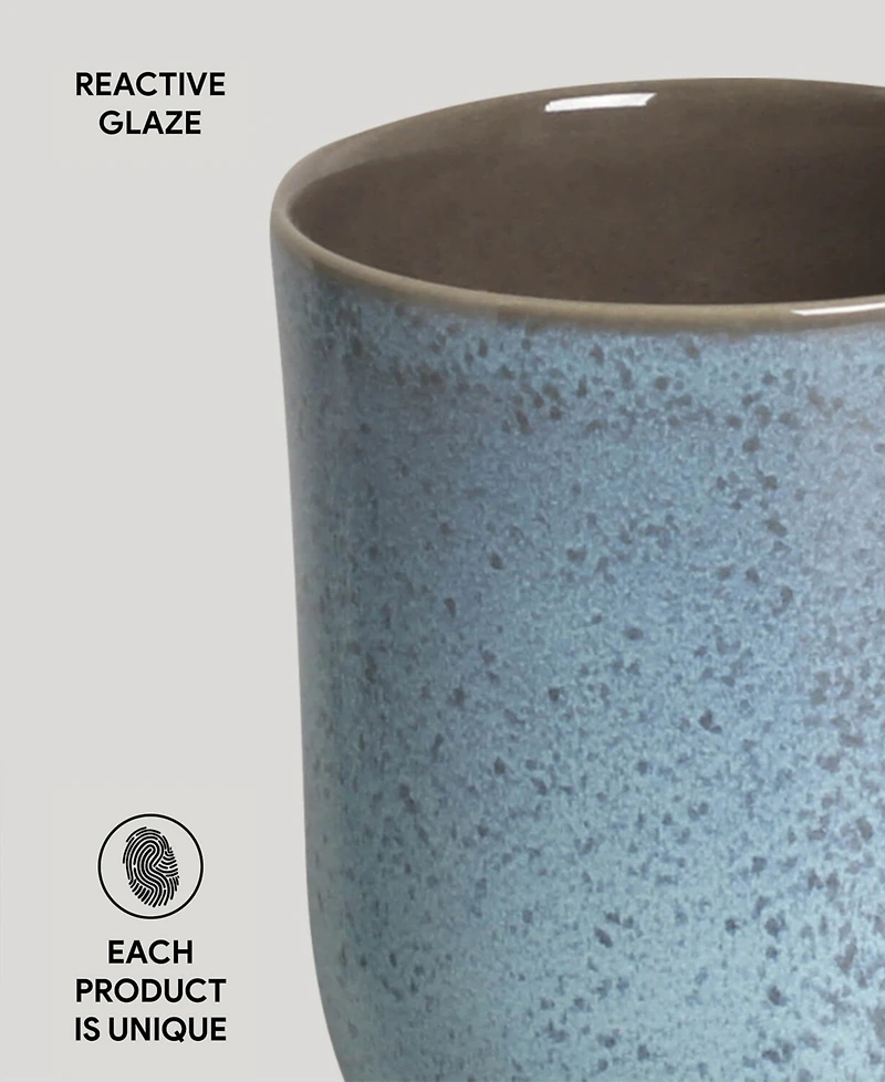 Porto Brasil Stoneware Coup Mugs, Set of 4