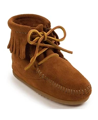 Minnetonka Little Girls Kids' Suede Tramper Lace Up Boots