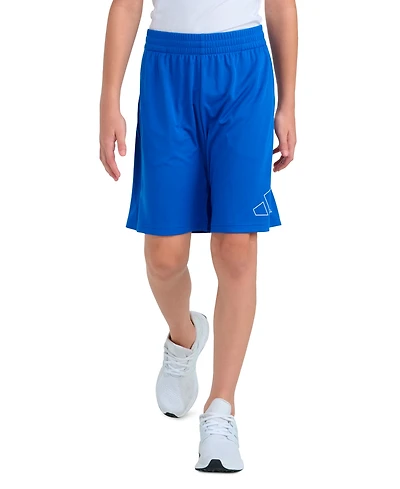 adidas Boys 8-20 Elastic Waistband Essentials Big Logo Shorts