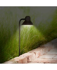 John Timberland Jayce High Modern Outdoor Landscape Path Lights Porch House Set of 2 Led Bulb Finish