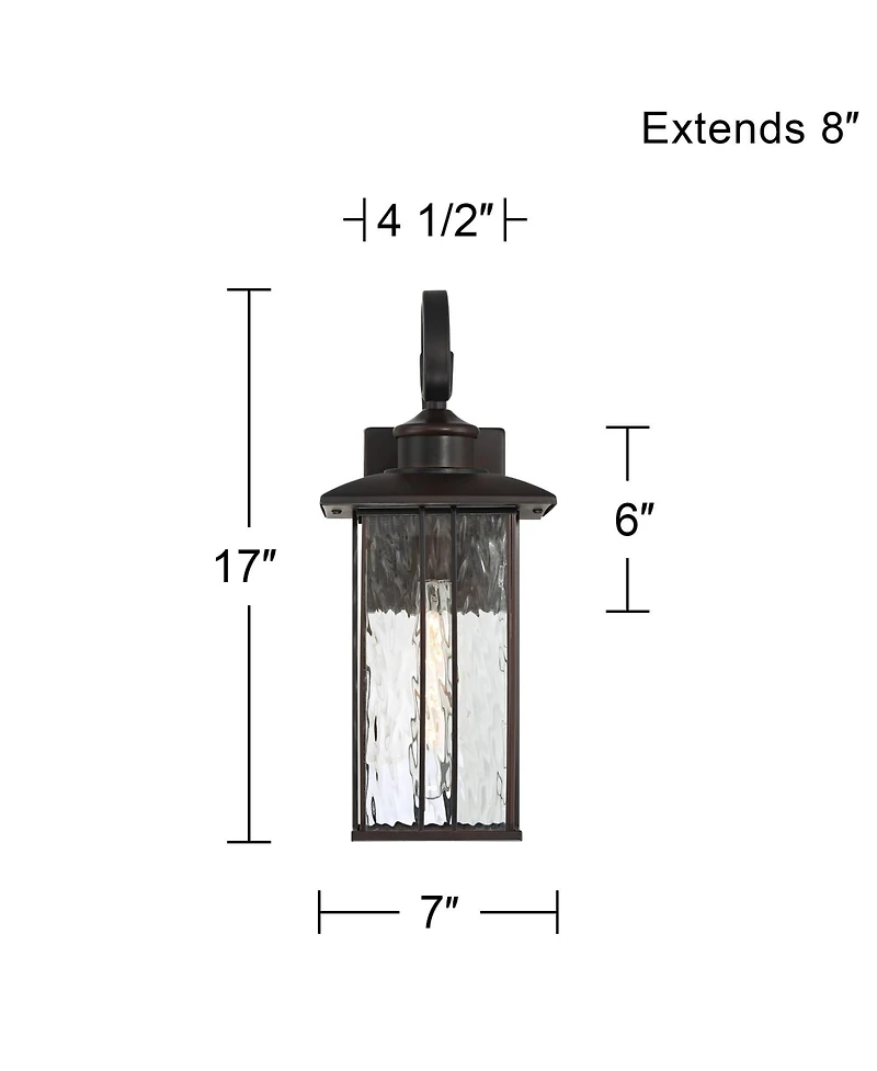 John Timberland Deaver Lantern Outdoor Wall Light