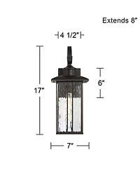 John Timberland Deaver Lantern Outdoor Wall Light
