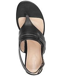 Rockport Women's Ofera Low Block Heel Thong Slingback Sandals