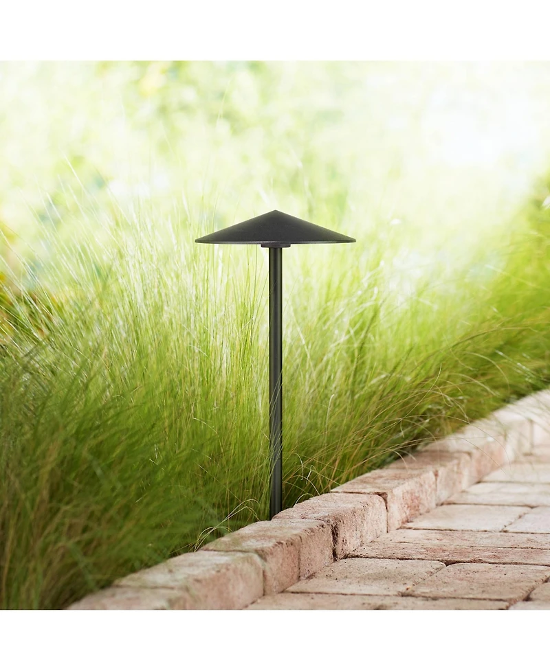 John Timberland Chesapeake High Modern Outdoor Landscape Path Light Porch House 3 Watt Led Bulb, Metal Shade