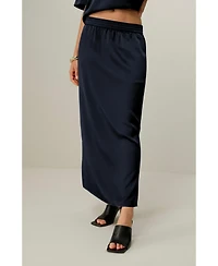 Lilysilk Women's Washable Silk Charmeuse Pull-on Skirt