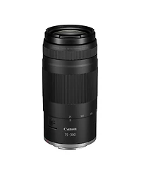 Canon Rf 75-300mm f/4-5.6 Lens, Black, Bundle with 58mm Filter Kit, Lens Case, Cleaning Kit and Lens Cap Tether