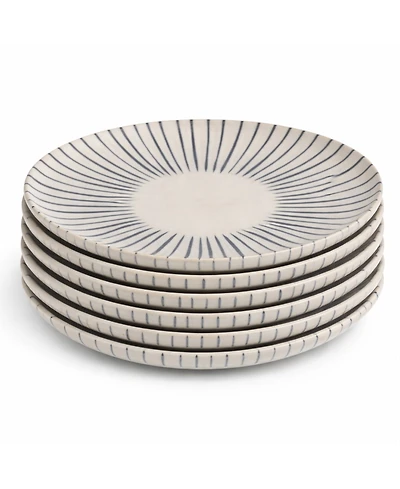 Porto Brasil Elemento Stoneware Dessert Plates, Set of 6