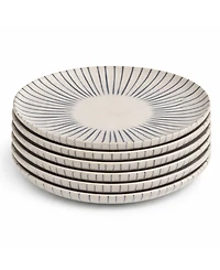 Porto Brasil Elemento Stoneware Dessert Plates, Set of 6