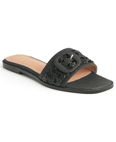 New York & Company Women's Amber Slides Sandals