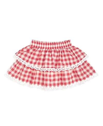 Sweet Wink Little Girls Red Gingham Skort